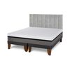 Cama Europea CIC Base Dividida 2 Plazas Balance + Respaldo Sile