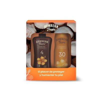 Pack Hawaiian Tropic Aceite 4 + Carrot 30
