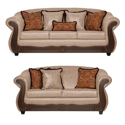 Imagen 1 del producto Juego de Living Black Factory Estambul 5 Cuerpos Beige