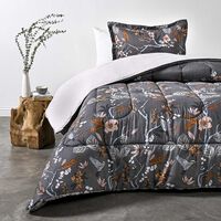 Plumón Estampado Cannon 1,5 Plazas Bluejay