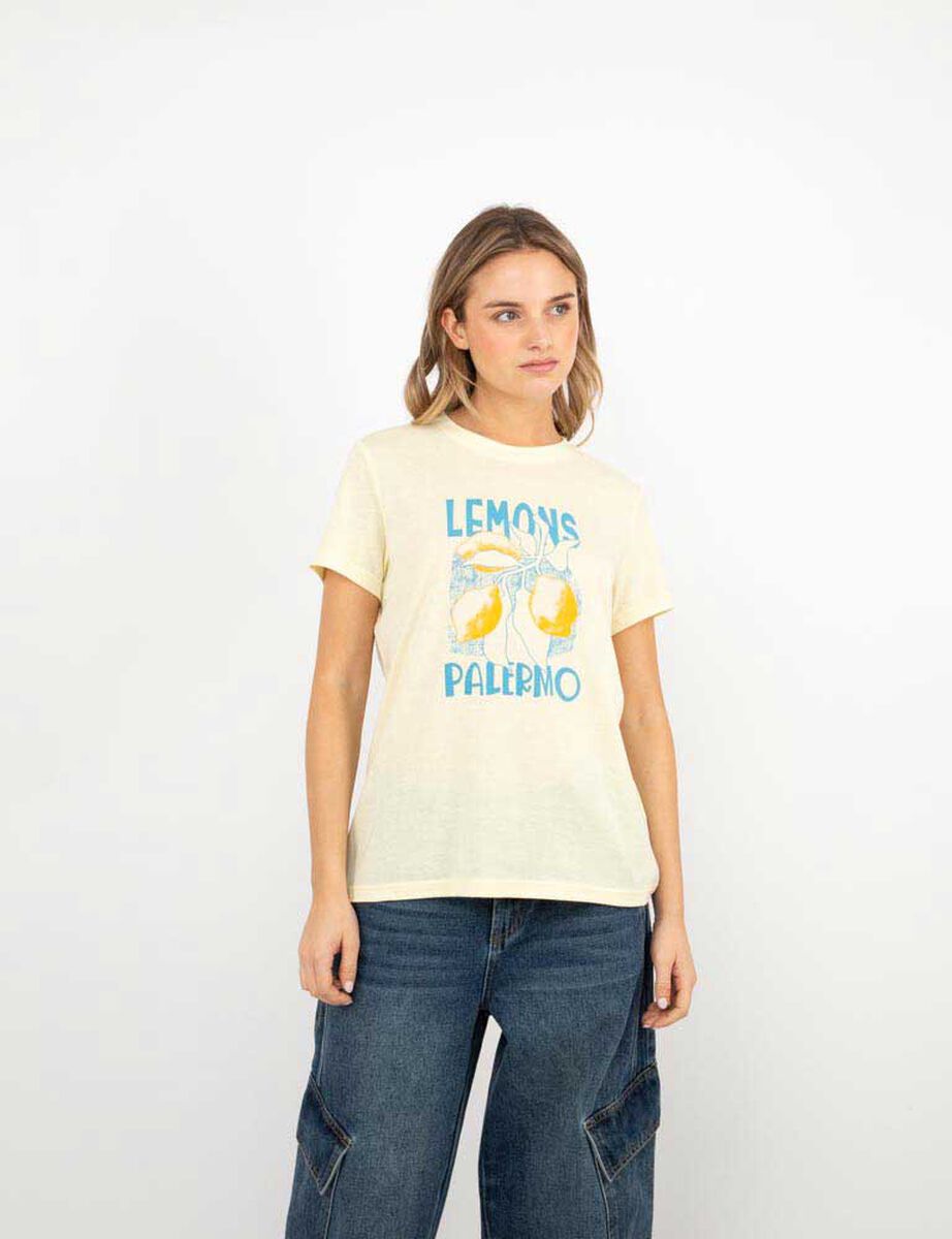 Polera Con Estampado Mujer Icono