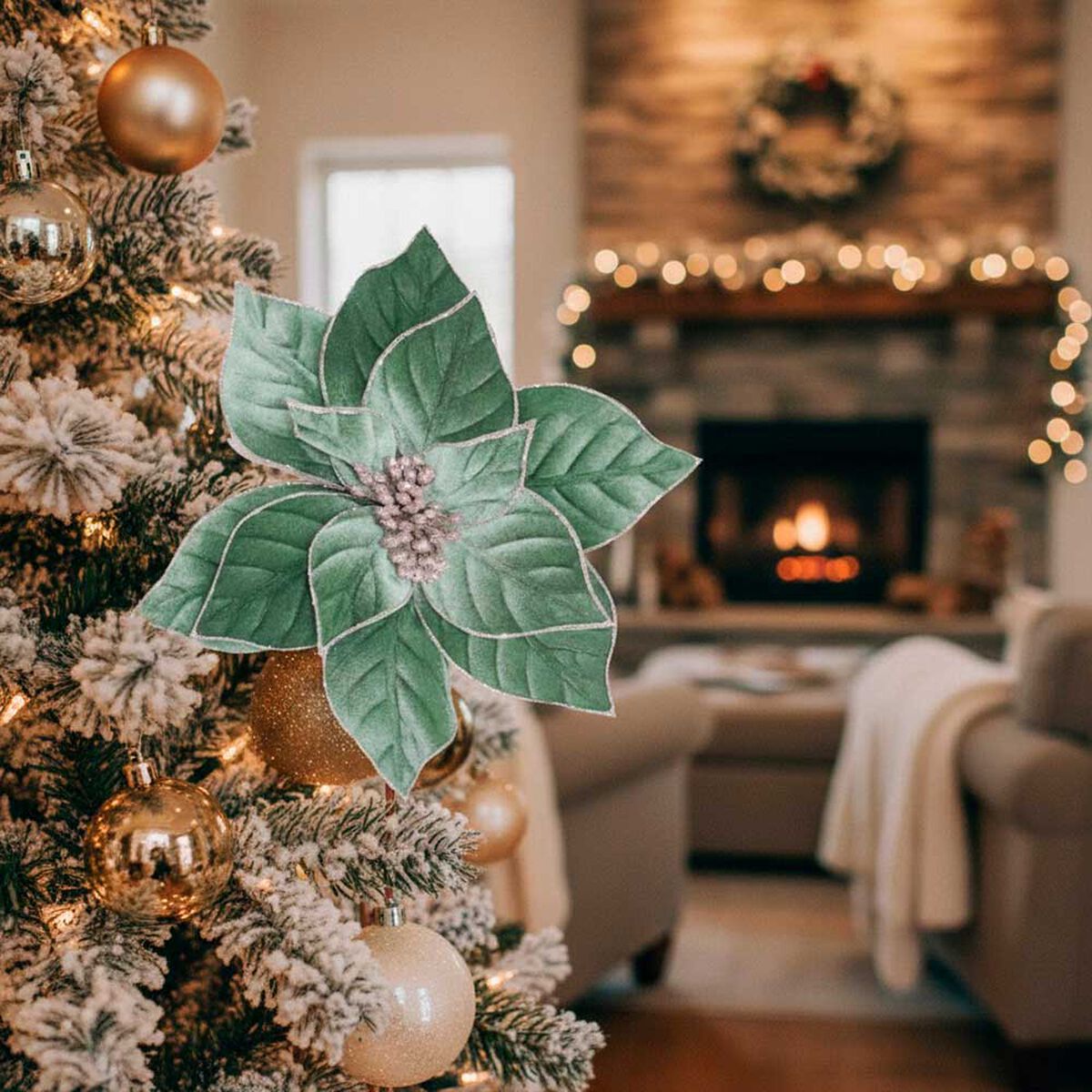 Adorno Navide&ntilde;o Flor Casanova