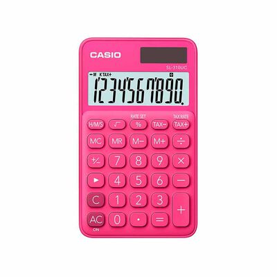 Calculadora de Escritorio Casio SL-310UC-RD Color Rojo