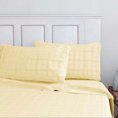 Juego de Sábanas Doral 2 Plazas Escoses Crudo