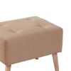 Pouf Latam Home Niza Tela Velvet Beige