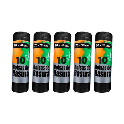 Imagen 2 del producto Bolsas de Basura 50 Unidades 70 Litros 70x90 Cm Pro Outdoor