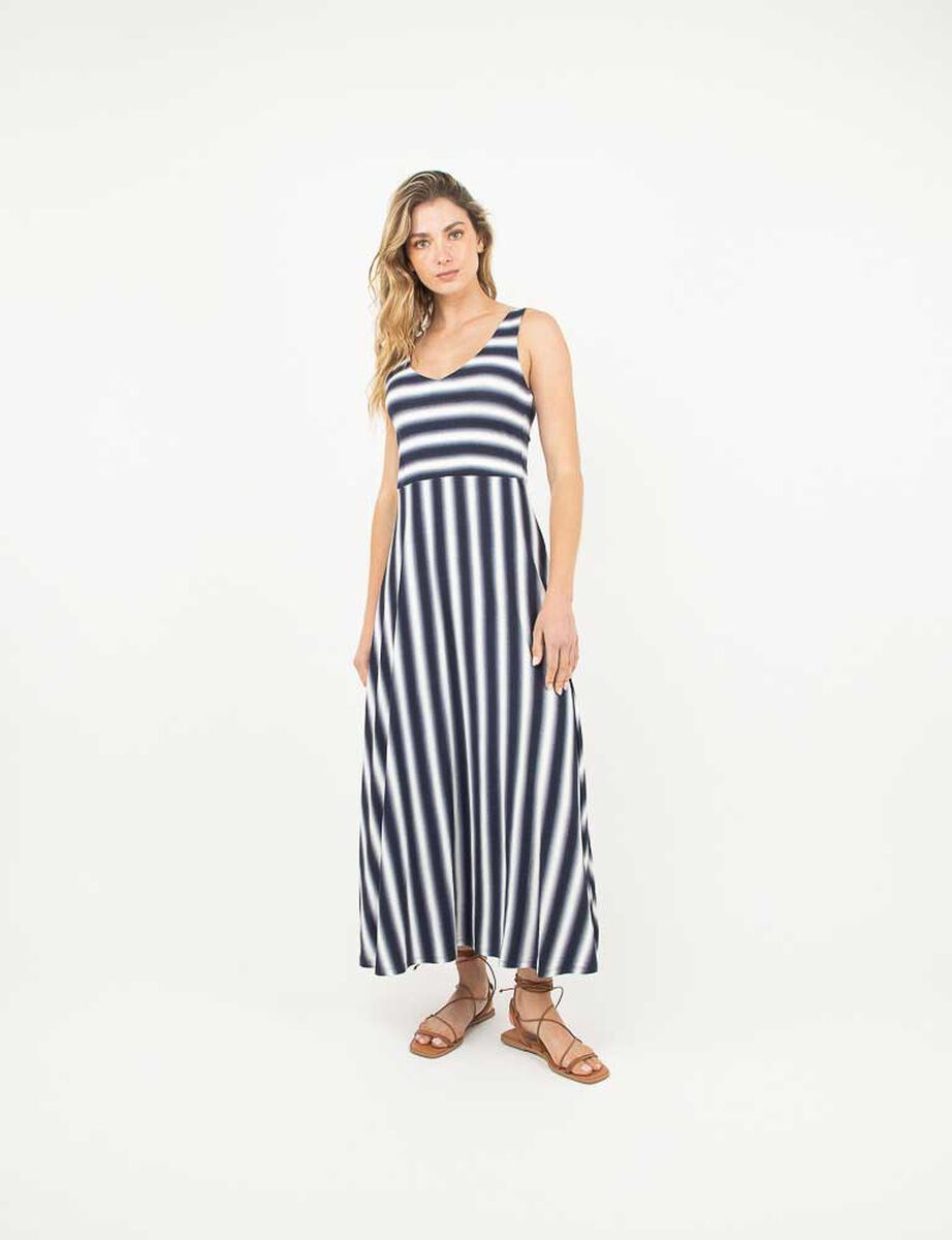 Vestido Maxi Sin Mangas Mujer Zibel