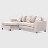Sofá Seccional Izquierdo Living Factory Milan 3 Cuerpos Beige