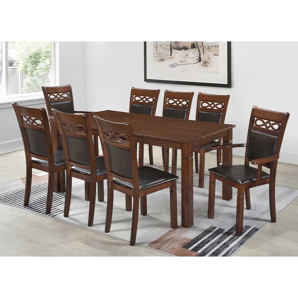 ZOY HOME Juego de Comedor Capri 6 Sillas 2 Sitiales
