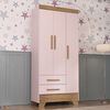 Closet Di Poretti Design Adoleta 2 Cajones 3 Puertas Rosado Nude