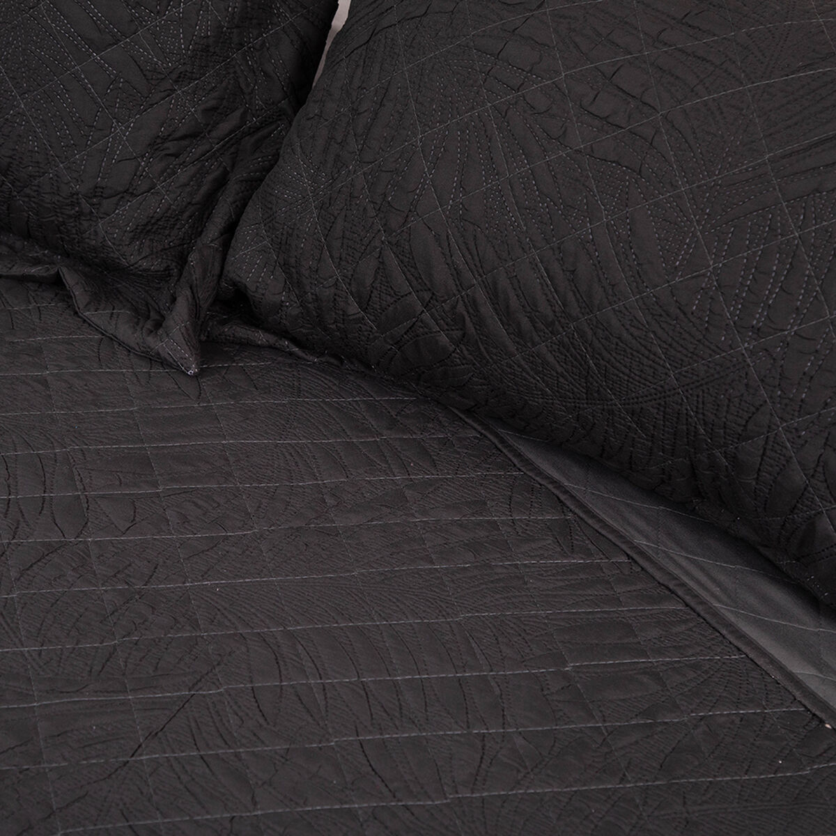 Quilt Doral 2 Plazas Negro Bubbly