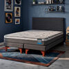 Cama Europea Flex 2 Plazas Dream Pocket Box B/D + Respaldo Modern