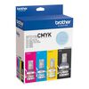 Pack 4 tintas Brother BTD100CMYK Cian, Magenta, Amarillo y Negro