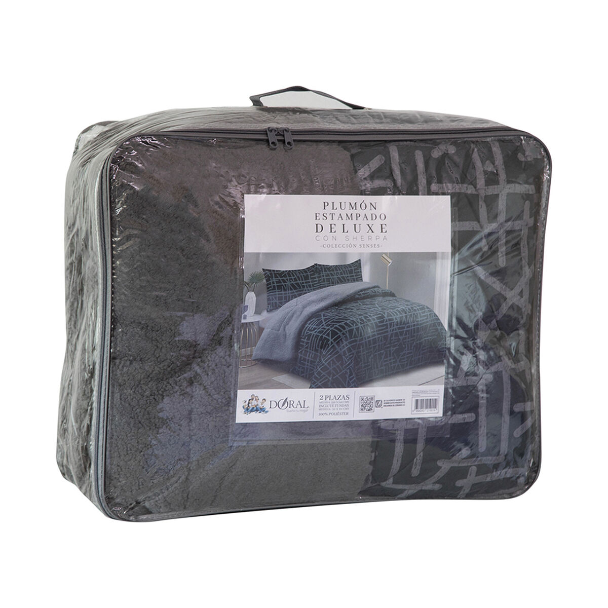 Plumón Doral King Senses Gris