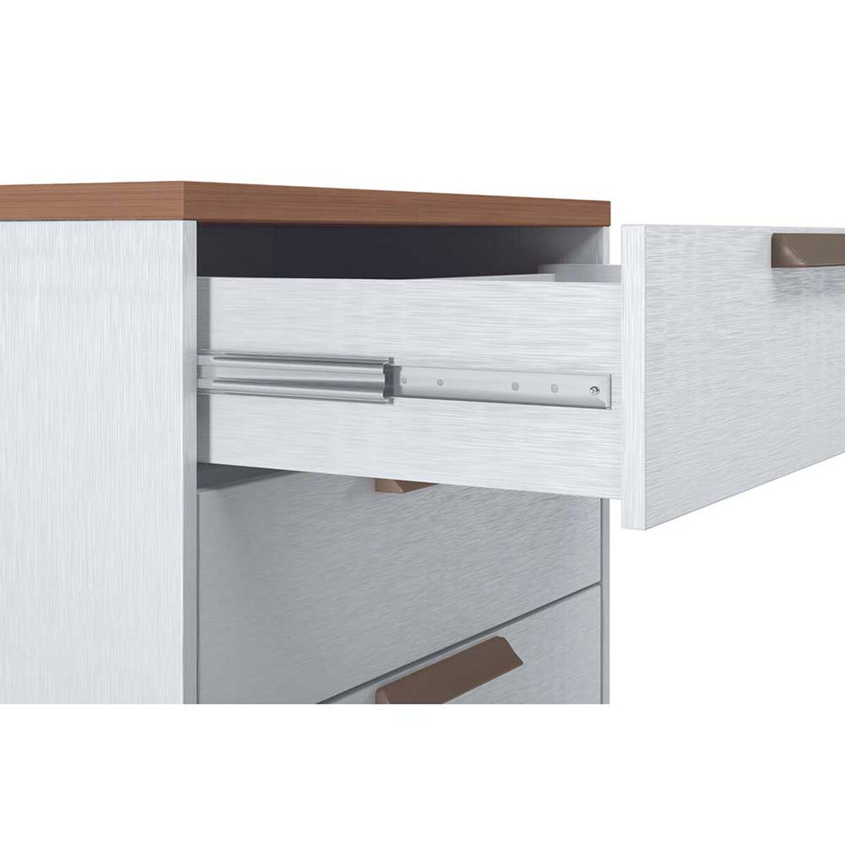 Cómoda Onessta New Conect 4 Cajones Blanco Jatoba