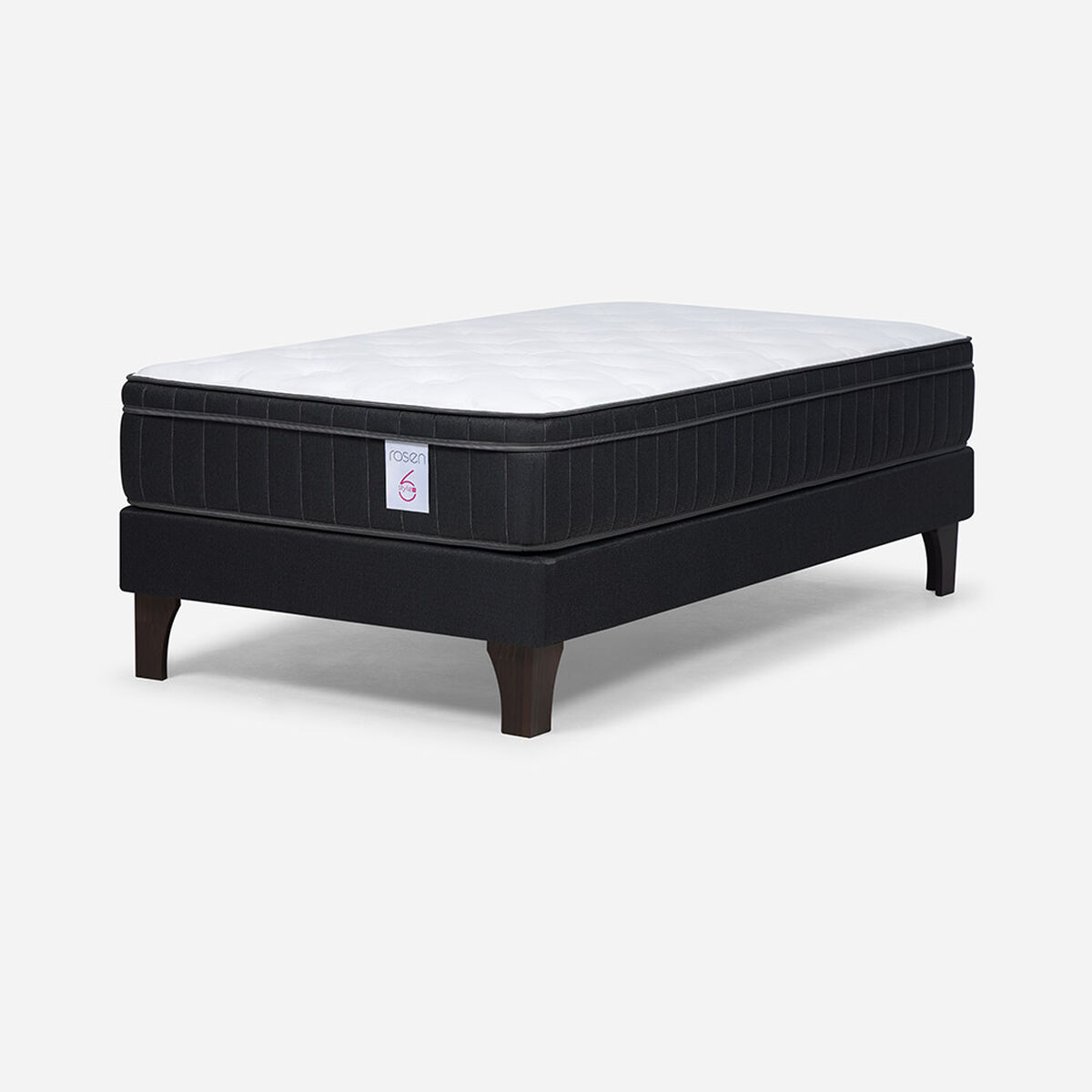 Cama Europea Rosen 1 Plaza New Style 6 Plus