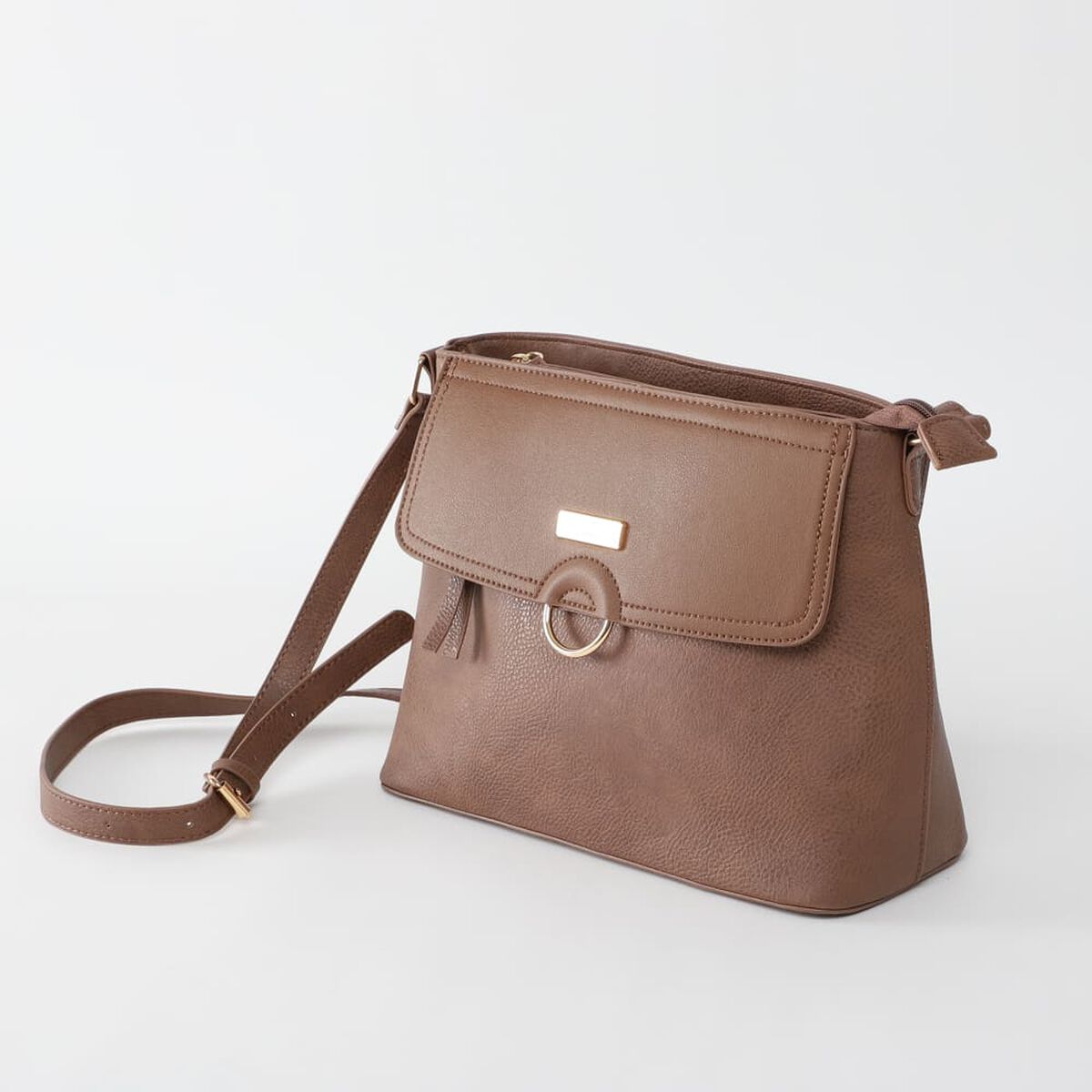 Bolso Ecocuero Camel Portman Club Woman
