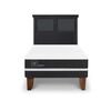 Cama Europea CIC 1,5 Plazas Ortopedic + Respaldo Torino Negro