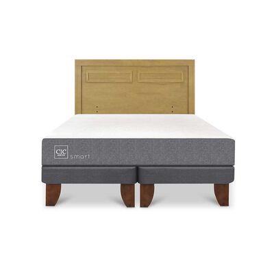 Imagen 1 del producto Cama Europea CIC Base Dividida King Balance + Respaldo Milan Mostaza
