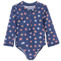 Traje de Baño UV Manga Larga Chess Baby Azul
