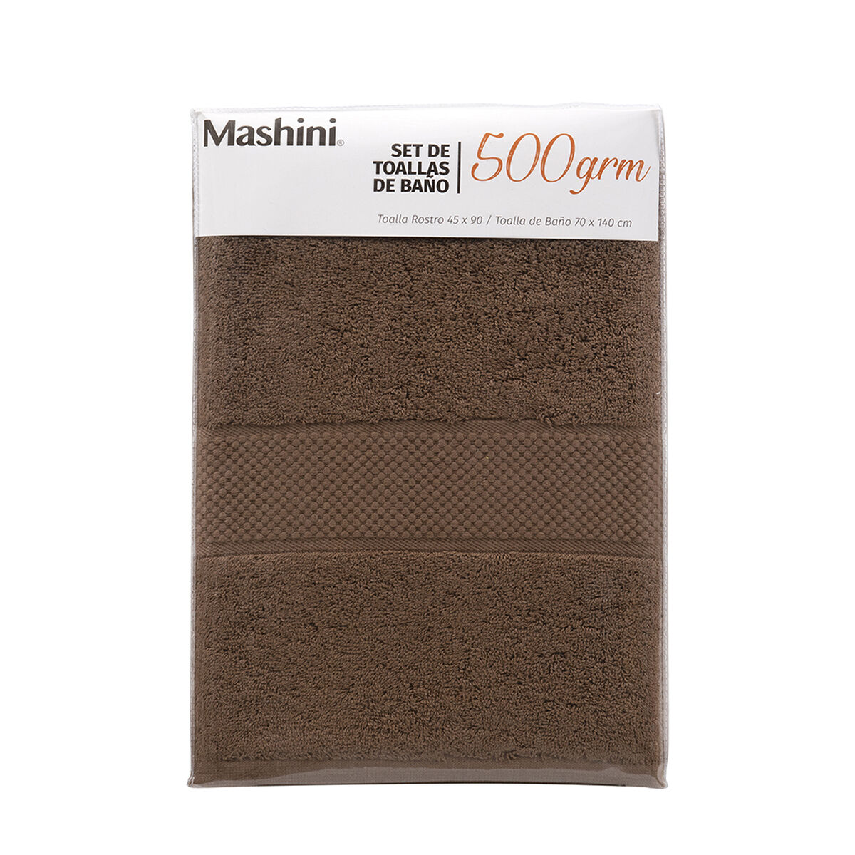 Toalla Mashini Lisa 140 x 70 cm Tabaco