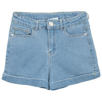 Short Niña Chess Azul