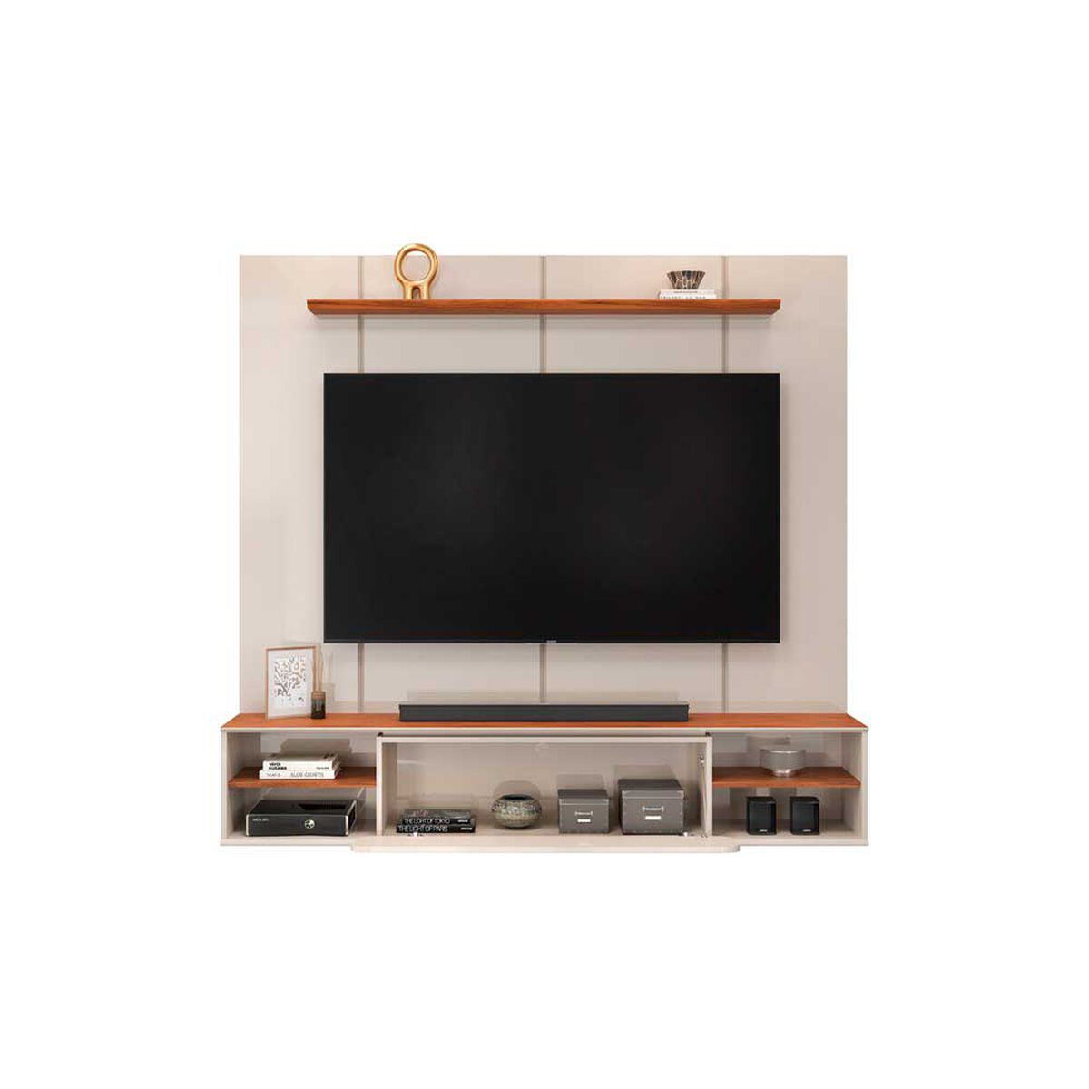 Panel TV Altavision Alana Blanco y Café