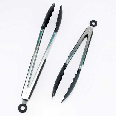 Imagen 1 del producto Set 2 Pinzas de cocina Swiss Nature Labs Cross Gris