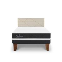 Cama Europea CIC 2 Plazas Ortopedic + Respaldo Villarrica Alpino