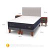 Cama Europea CIC Base Dividida King Súper Premium + Respaldo + Veladores