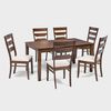 Juego de Comedor Exit Galicia 6 Sillas Nuez