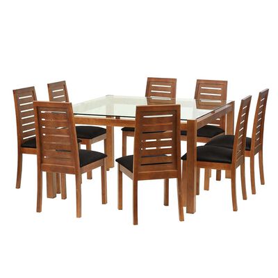 Juego de Comedor Latam Home Barcelona 8 Sillas Negro