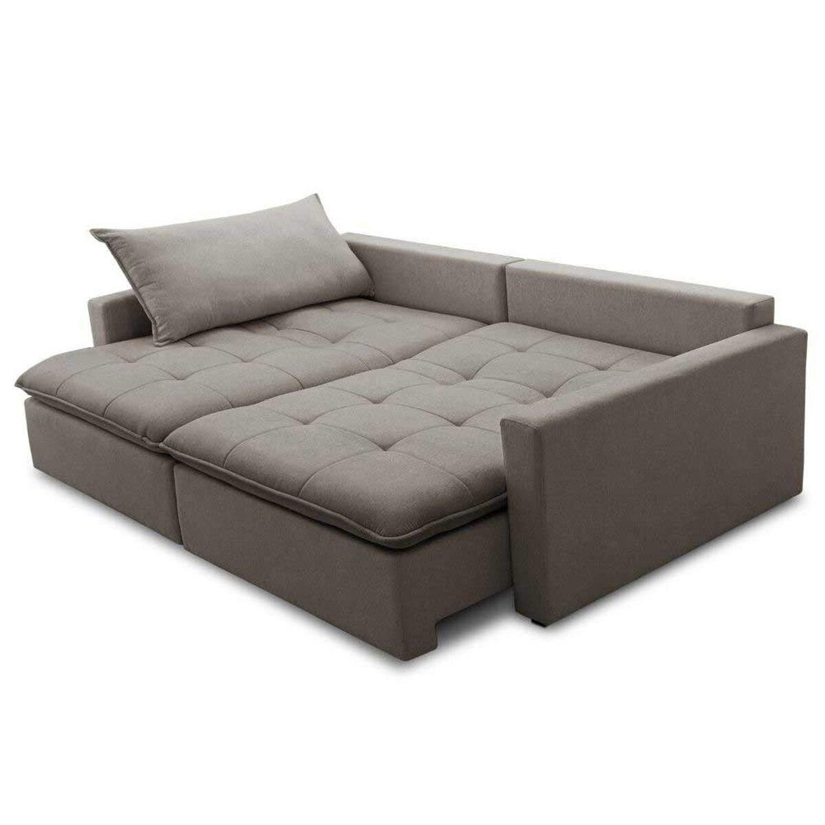 Sofá Cama Amuv Capri 3 Cuerpos Taupe