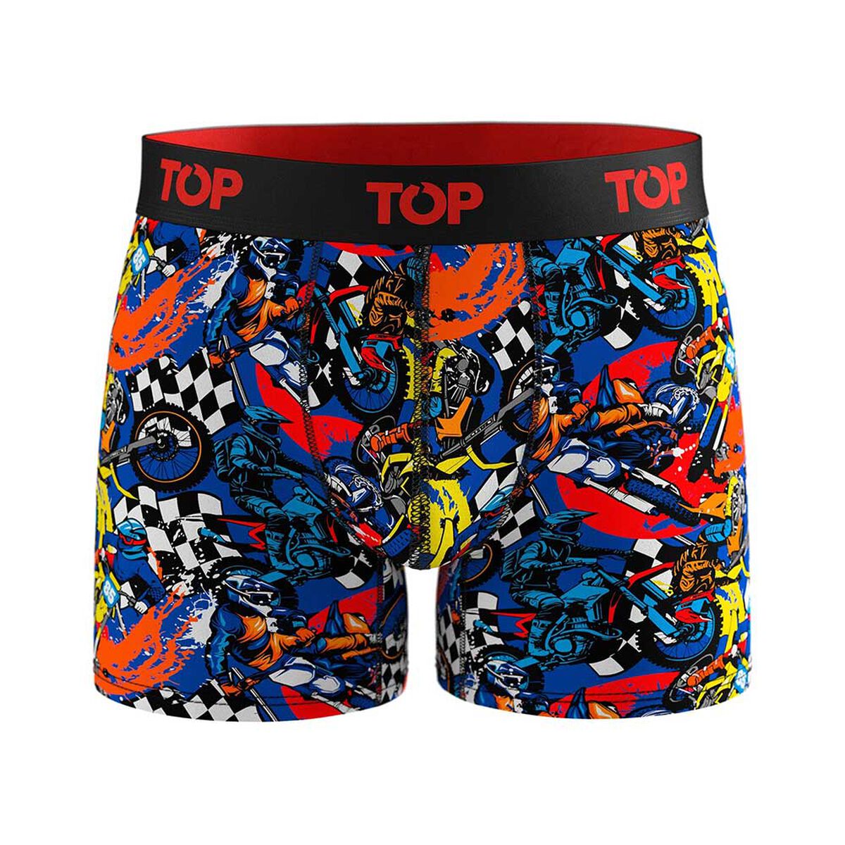 Pack 3 B&oacute;xer Medio Algod&oacute;n Motores Hombre Top