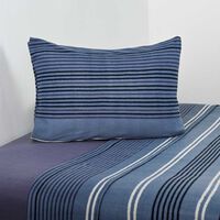 Juego de Sábanas Polar American Family 1,5 Plazas Ben No Aplica Azul