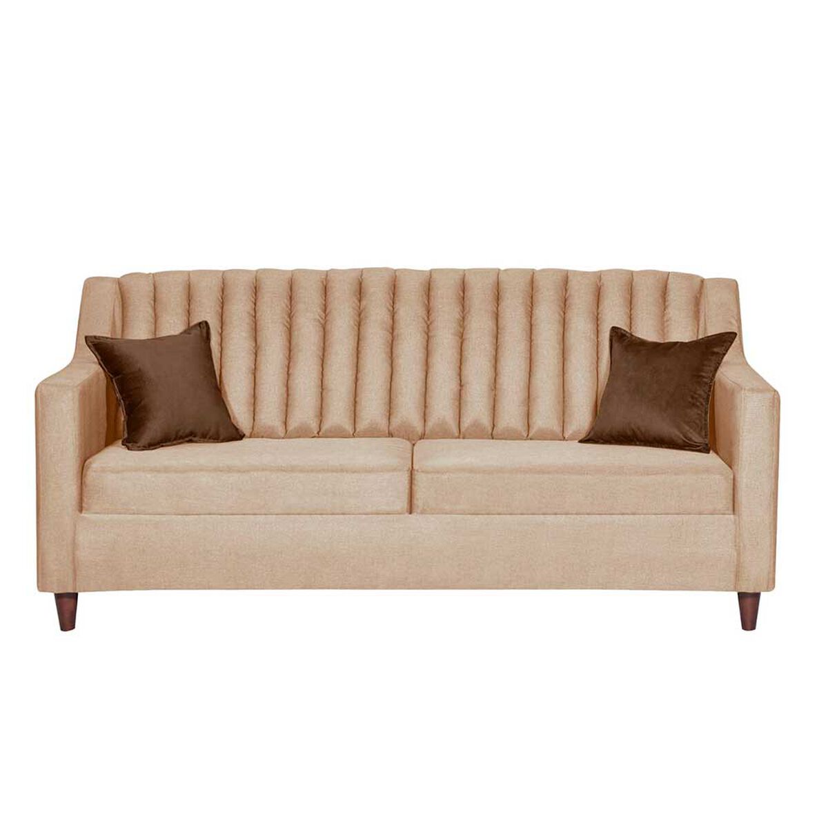 Juego de Living Diseño A&M Home Isabella Sofá 3 Cuerpos + 2 Sillones 1 Cuerpo Beige