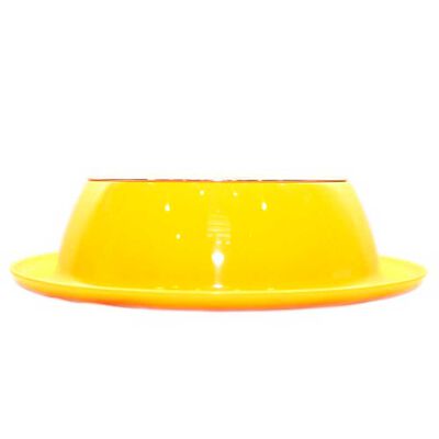 Plato Melamina Anti-hormigas Amarillo Talla L Perro