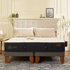 Cama Europea CIC Base Dividida 2 Plazas Premium + Respaldo Dublin