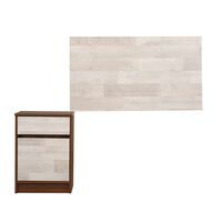 Respaldo Single + Velador CIC Legno