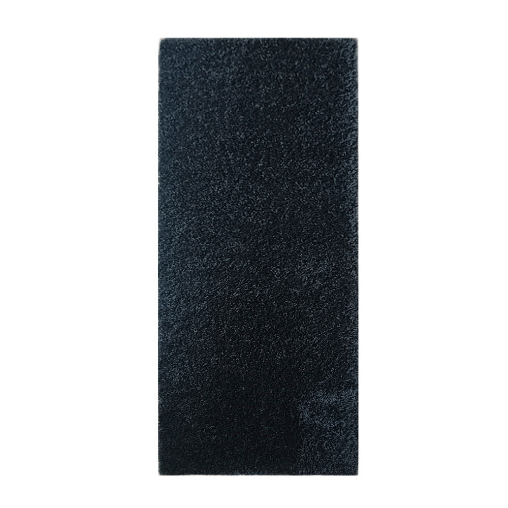 Alfombra Idetex Shaggy Lisa 70x200 cm Negro