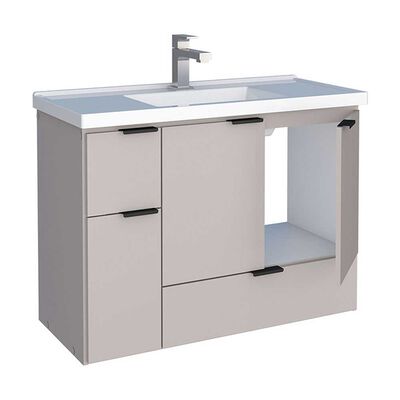 Imagen 2 del producto Vanitorio + Lavamanos Vekkahome Orquidea 80 Beige