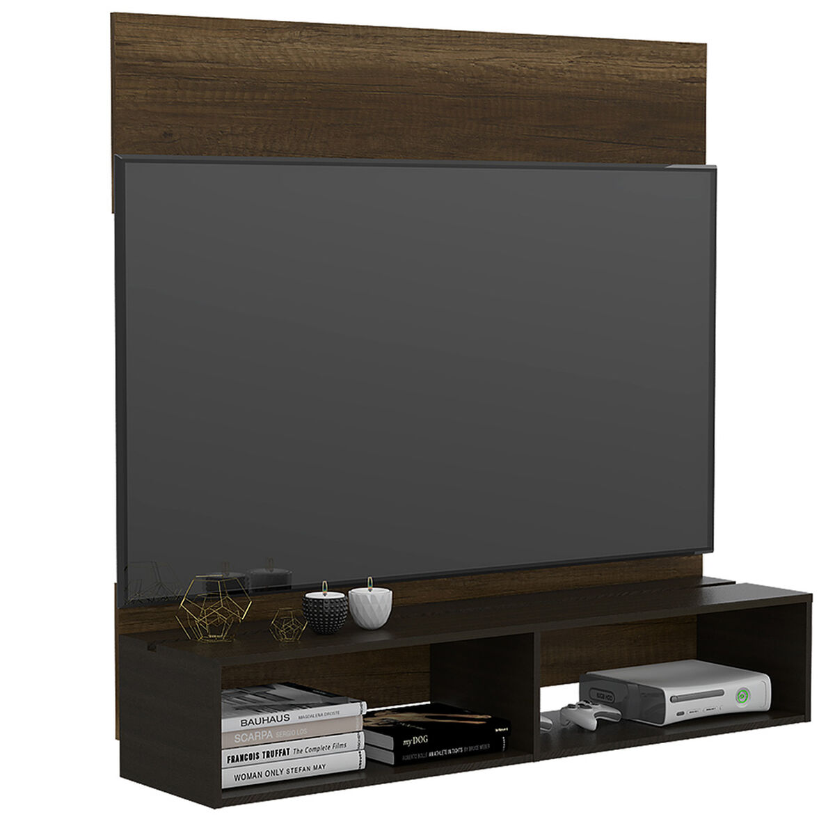 Panel TV TuHome Classic Caramelo / Wengue Hasta 60"