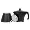Cafetera Italiana Simplit Granito 12 Tazas Negro