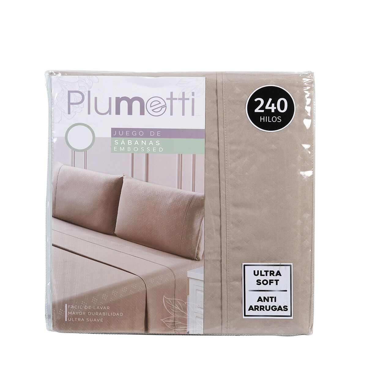 Juego de S&aacute;banas Plumetti 1,5 Plazas Mimosa Arena