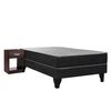 Cama Europea Celta 1 Plaza Evolution Black + Velador Asturias