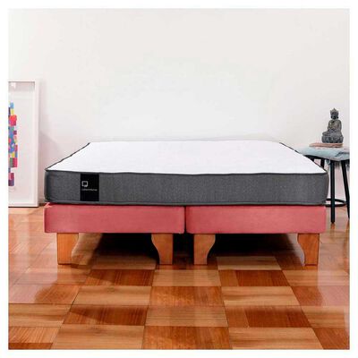 Imagen 1 del producto Cama Europea Latam Home Base Dividida 2 Plazas Zen Best Palo Rosa