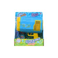 Pistola de Burbujas de 77 Agujeros con Luz + Solución de Burbujas 100 ML Happy Line