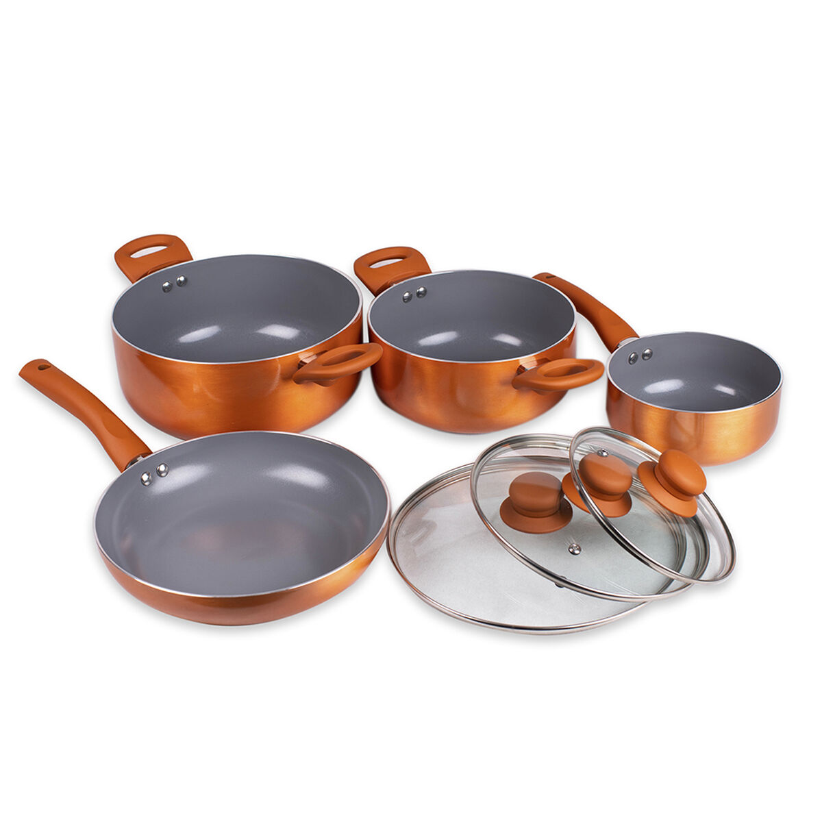 Batería Doral Montecarlo Acero Inoxidable 7 Piezas