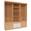 Closet Yardas Alexa 4 Puertas 4 Cajones Bicolor