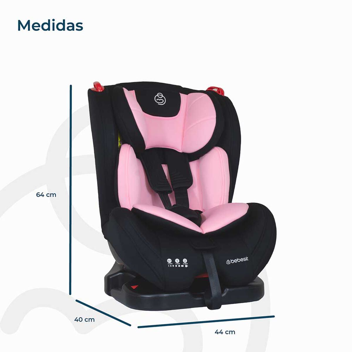 Silla de Auto Bebe Convertible Ara Next Rosa Bebesit